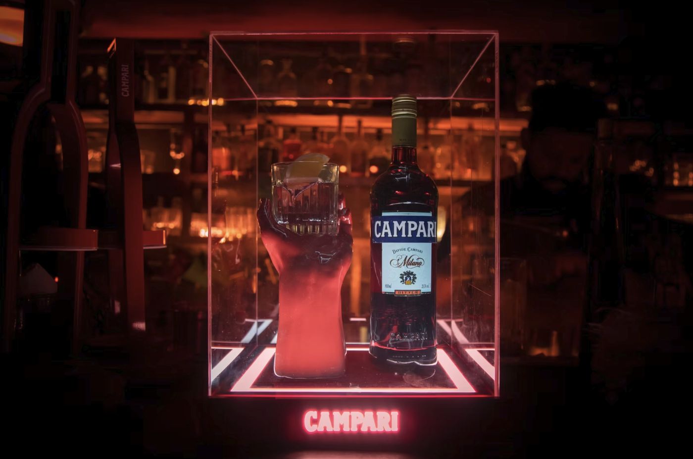 Campari bar display