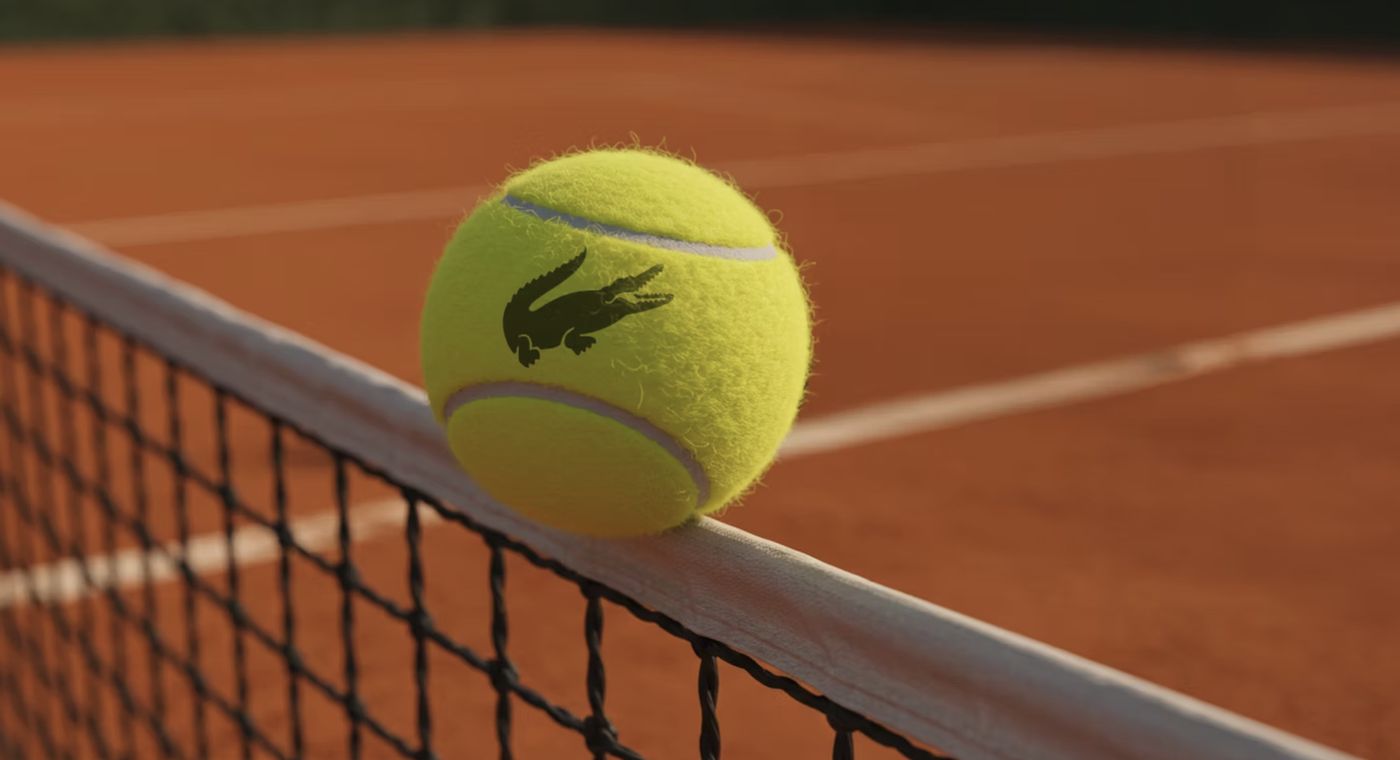 Lacoste tennis ball visual