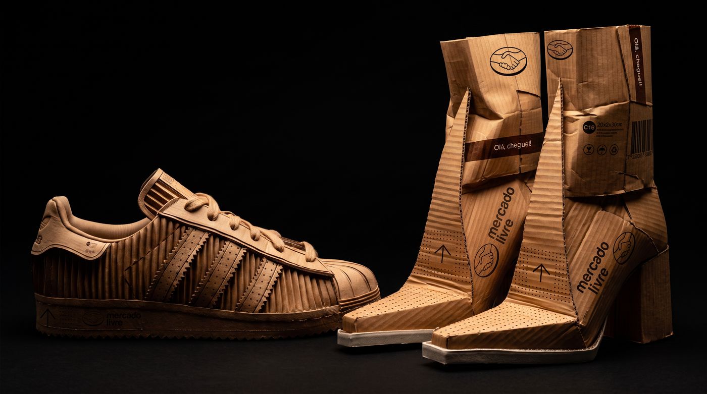 Cardboard shoes