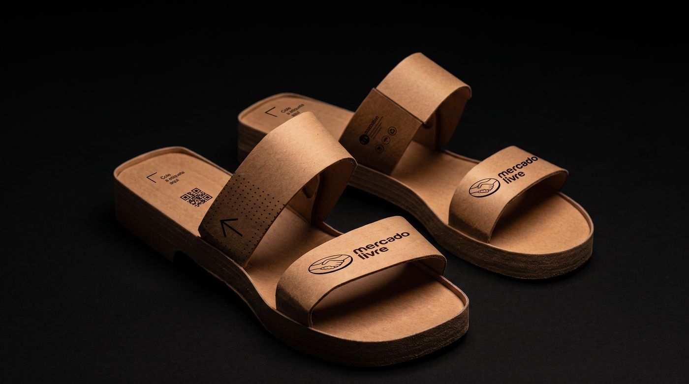 Cardboard sandals